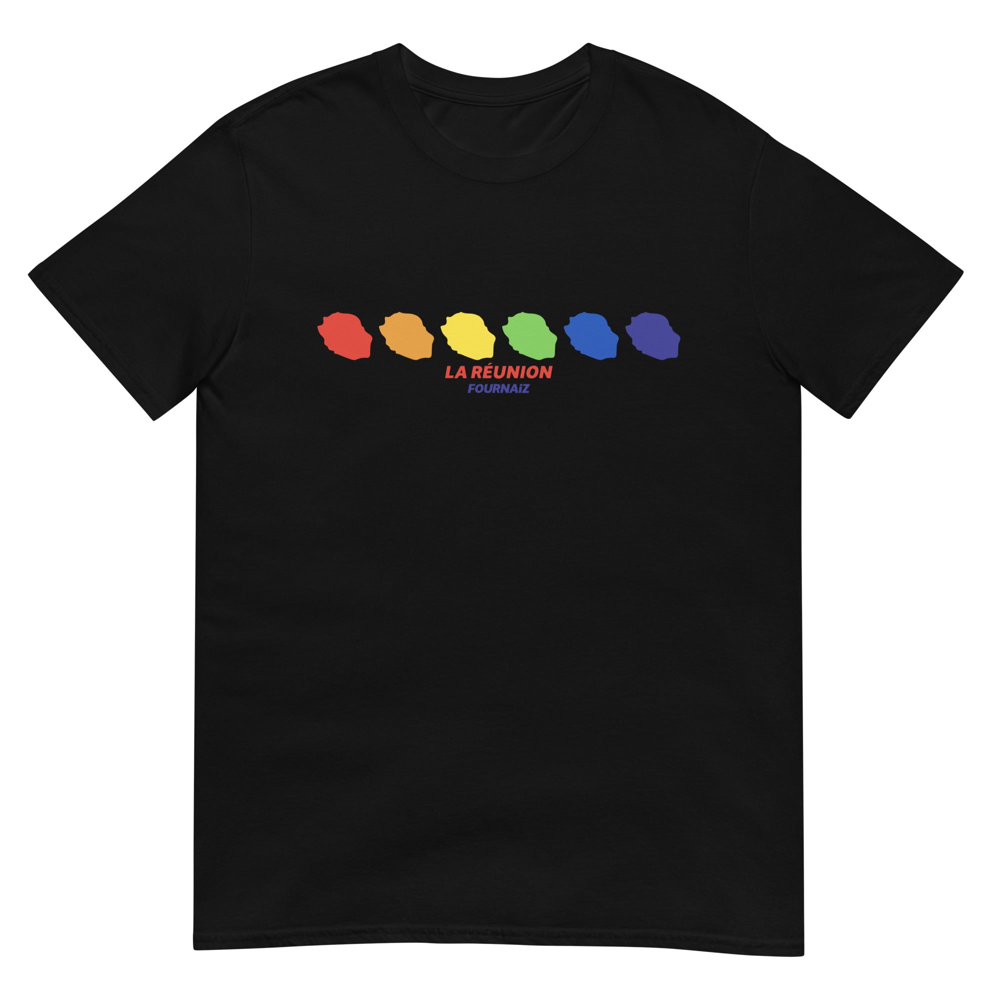 T-shirt La Réunion Map Colors